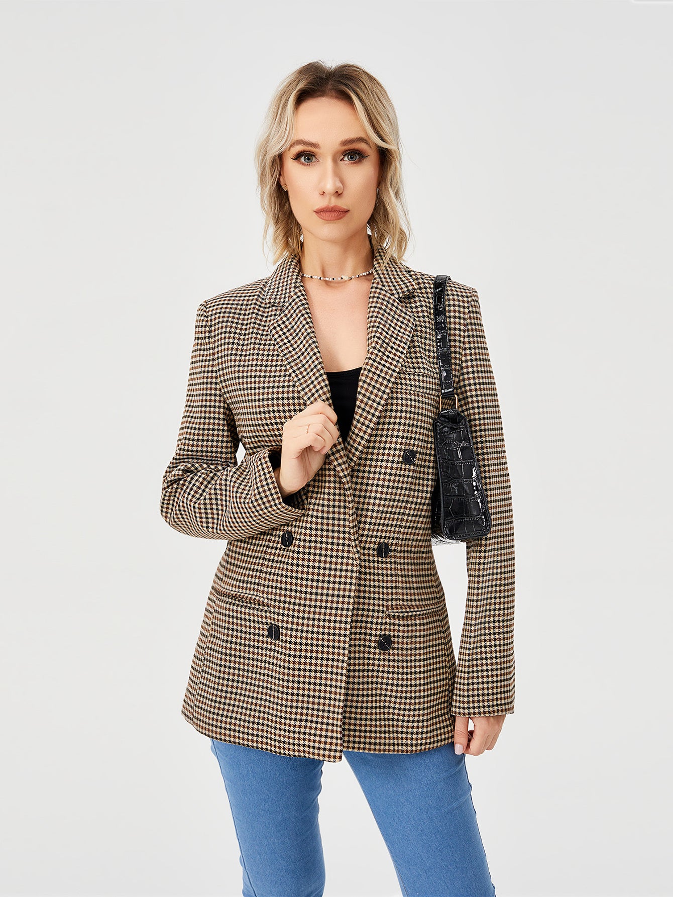 Women's Casual Blazer Jacket Long Sleeve Work 0ffice Blazer Lapel Jacket