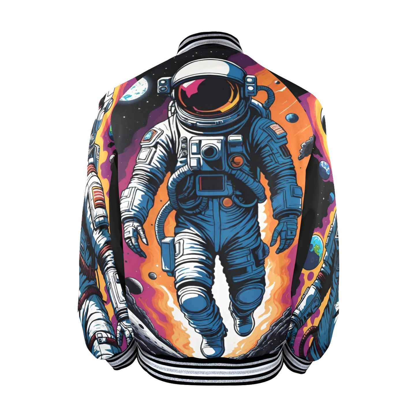 FEARLESS OUTLAW New Men's Striped Trim Bomber Jacket