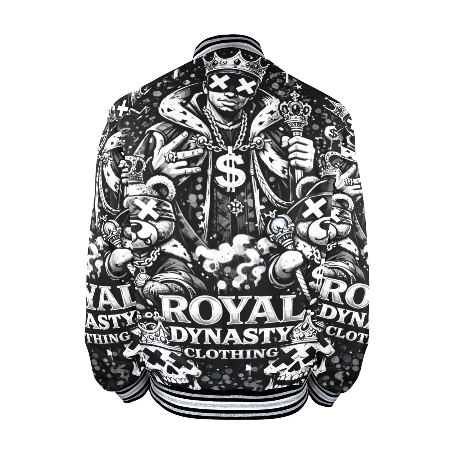 RDC EMOJI KING TYPE SHIII New Men's Striped Trim Bomber Jacket