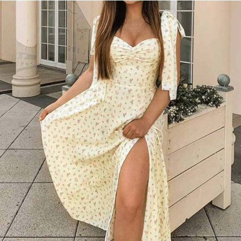 Floral print summer dress