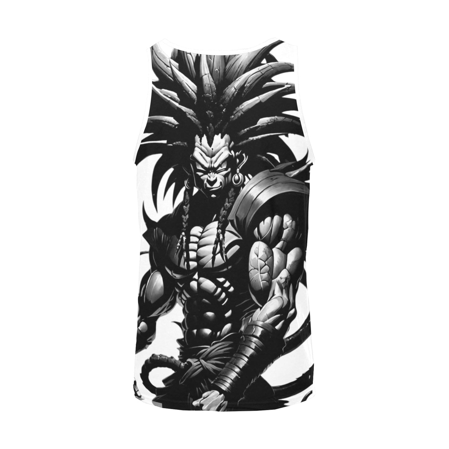 ROYAL DYNASTY FIRE WHITE ANIME Men's All Over Print Tank Top (Model T57)