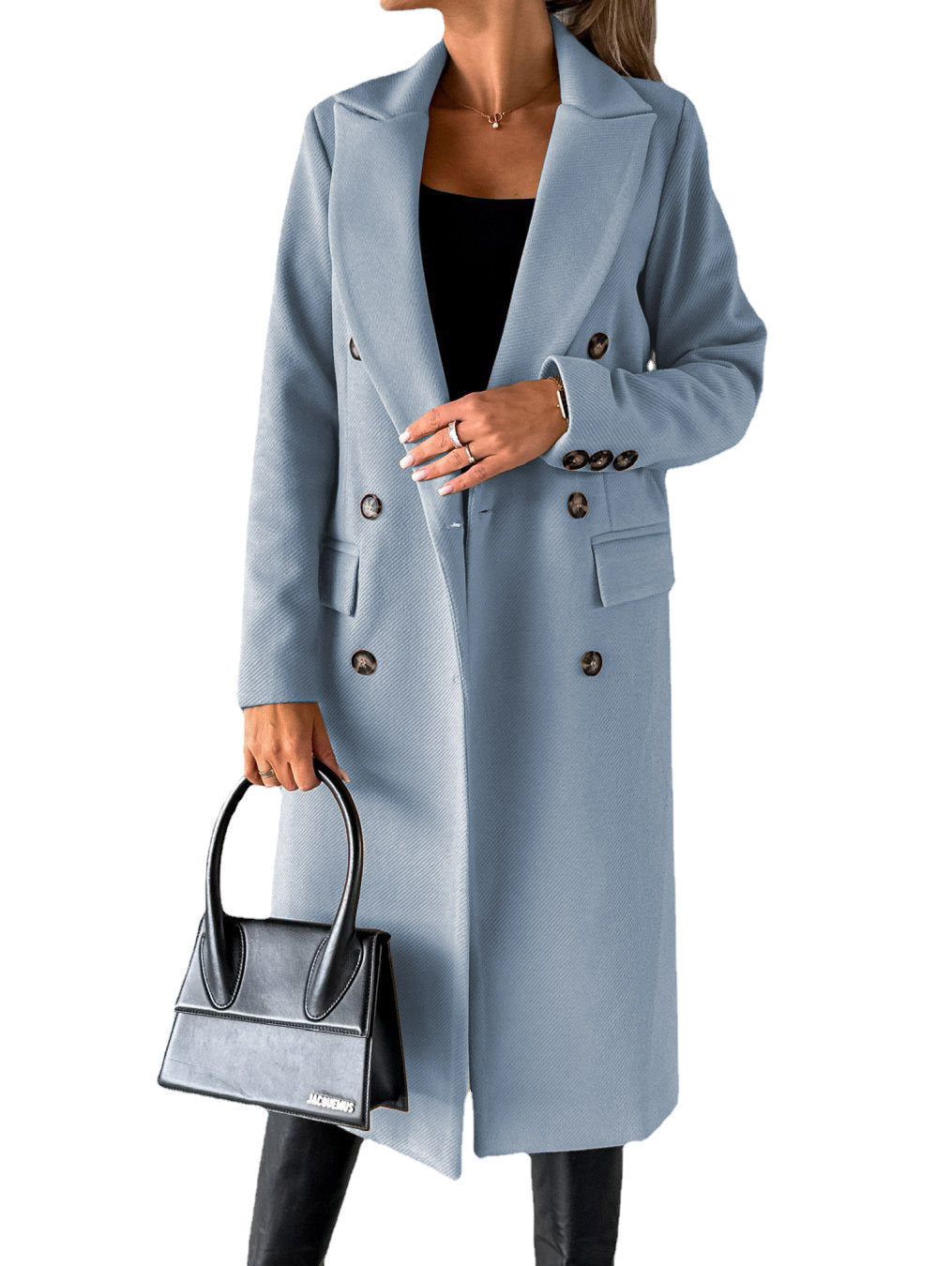 Double breasted women’s lapel Coat