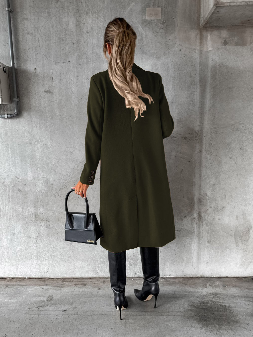 Double breasted women’s lapel Coat