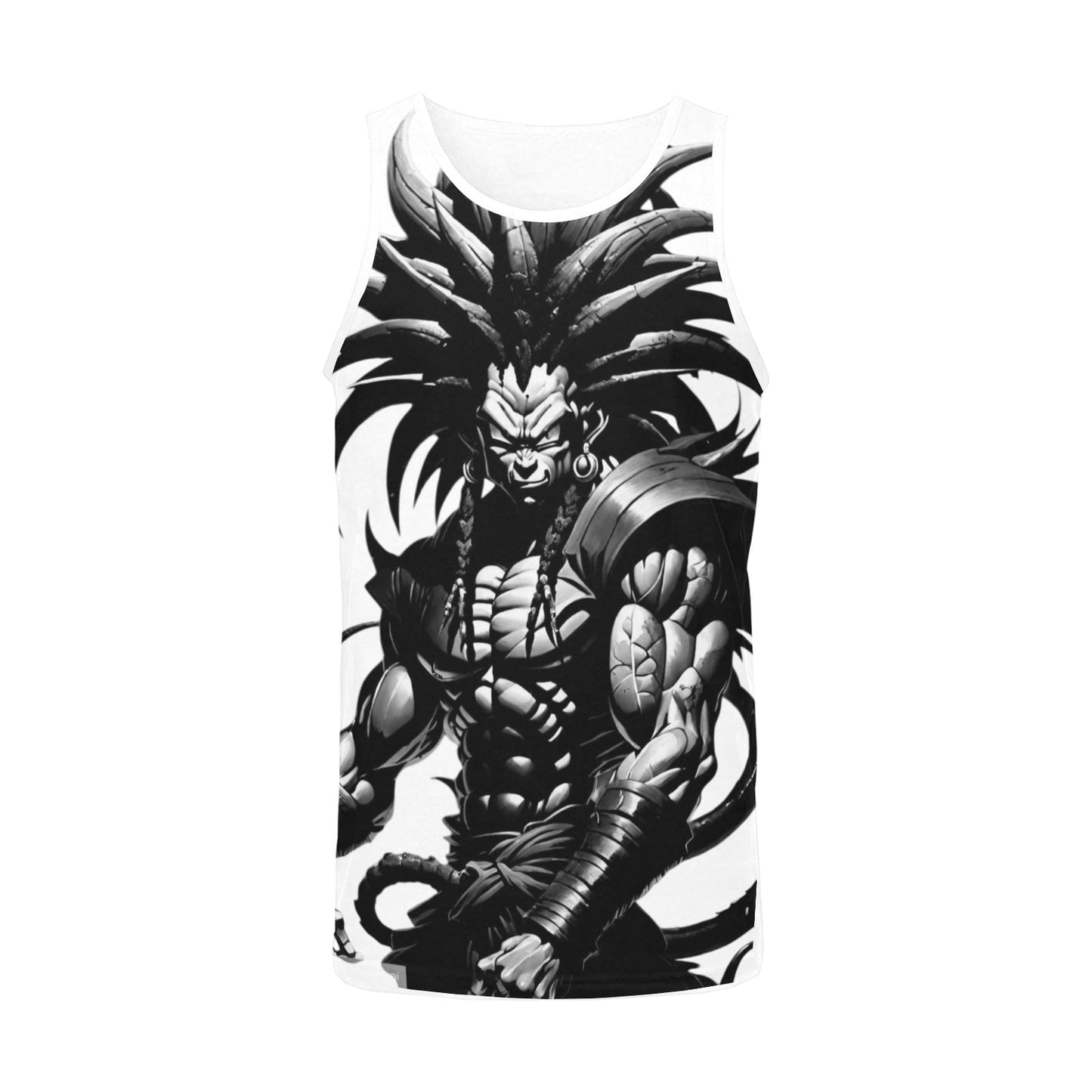 ROYAL DYNASTY FIRE WHITE ANIME Men's All Over Print Tank Top (Model T57)