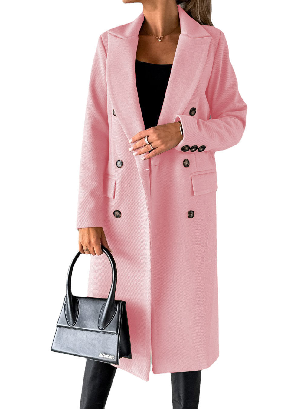 Double breasted women’s lapel Coat
