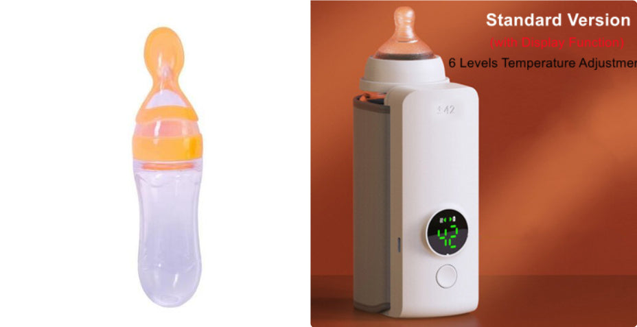 Portable Wireless Rechargeable Baby Bottle Warmer with USB Charging