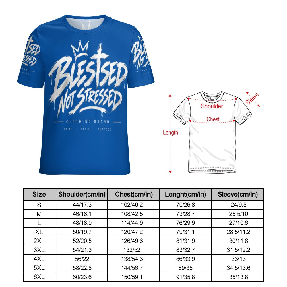 Blessed Not Stressed Women's All-Over Print T-Shirt