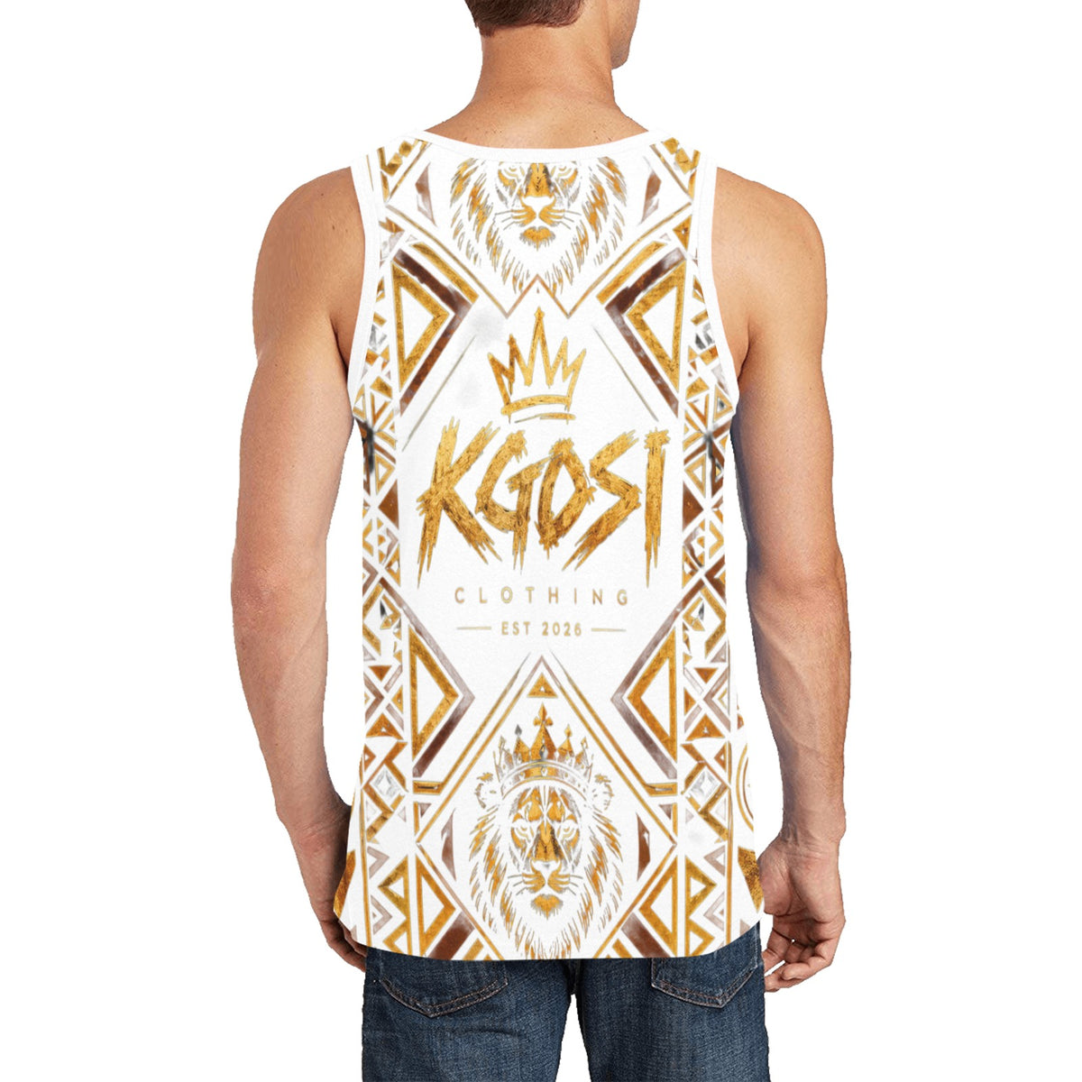 KGOSI Men's All Over Print Tank Top (Model T57)