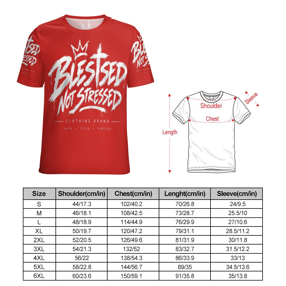 Blessed Not Stressed Women's All-Over Print T-Shirt