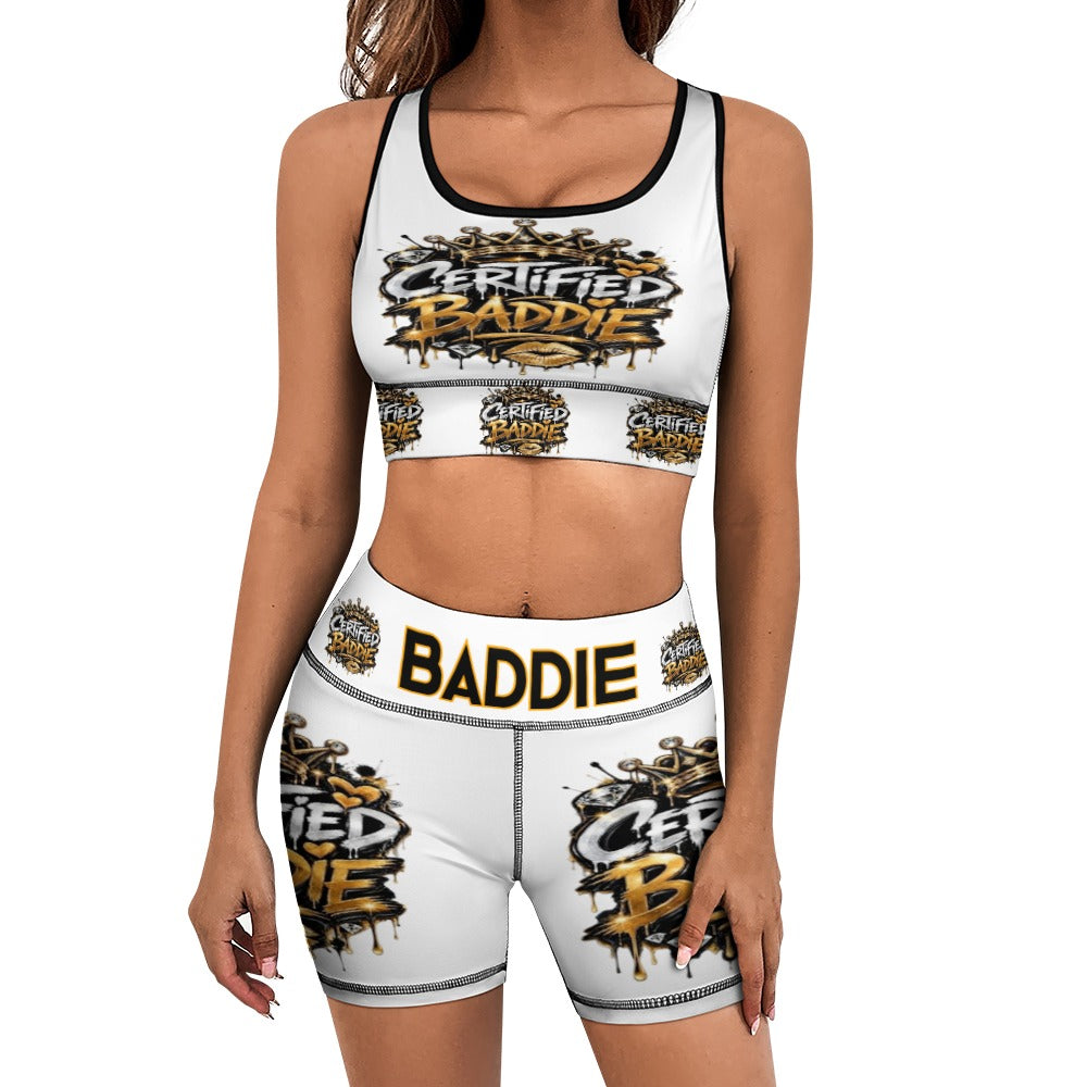 CERTIFIED BADDIE Women's Yoga Set with Shorts – Luxe Activewear