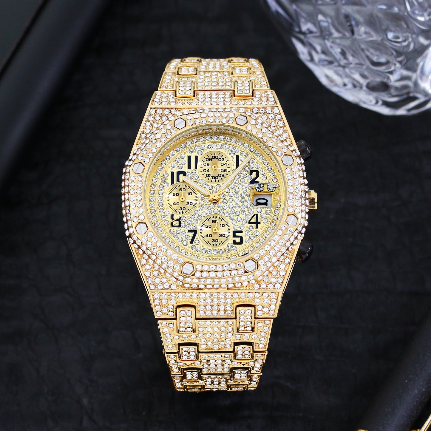 Simulated Diamond Royal Dynasty Swiss Watch for men