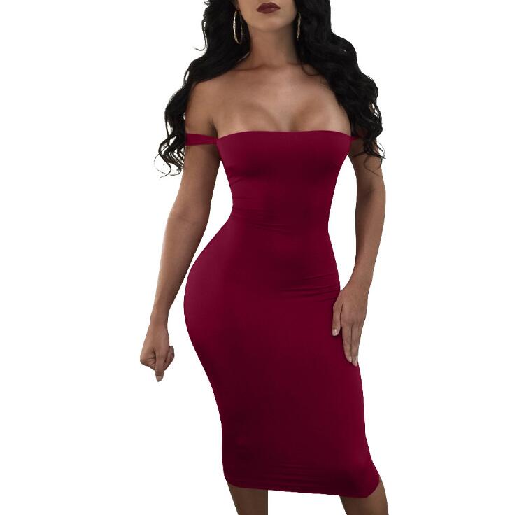 Beautiful solid color club dress