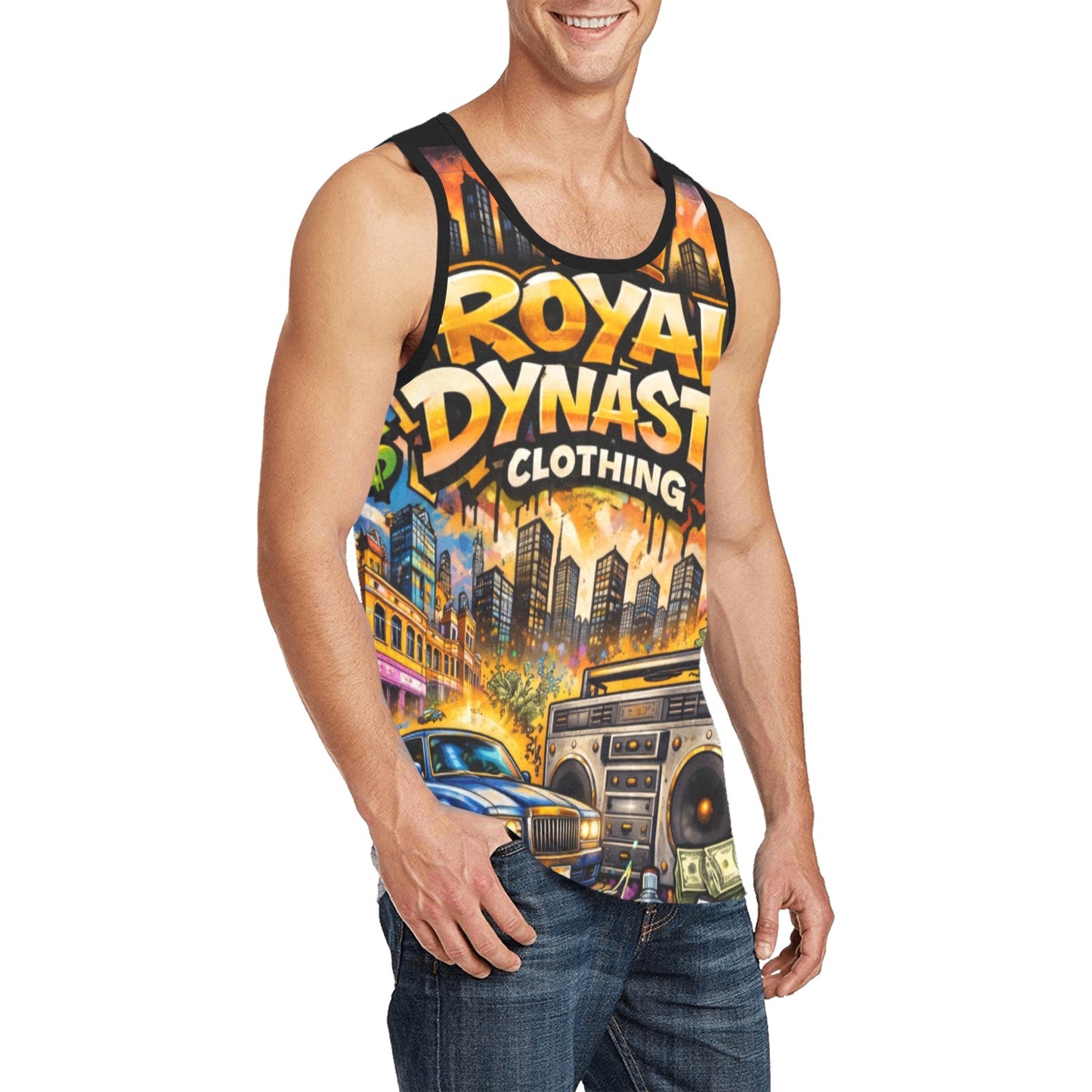 ROYAL DYNASTY BIG MONEY V1 Men's All Over Print Tank Top (Model T57)