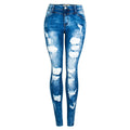 Distressed Women`s Jeans