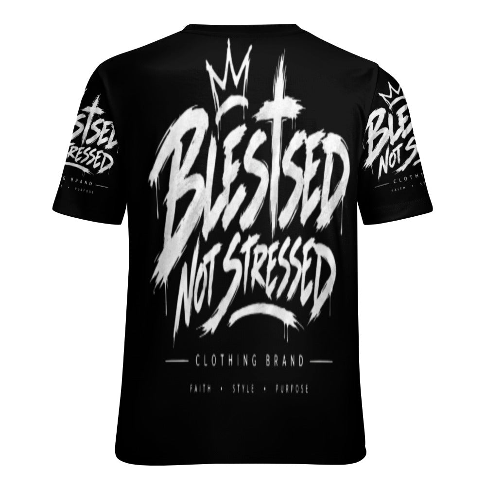 Blessed Not Stressed Women's All-Over Print T-Shirt