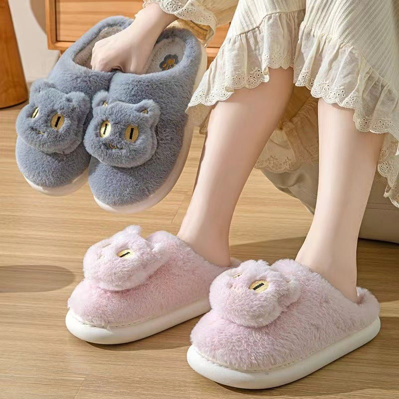 Soft Plush kitten Slippers