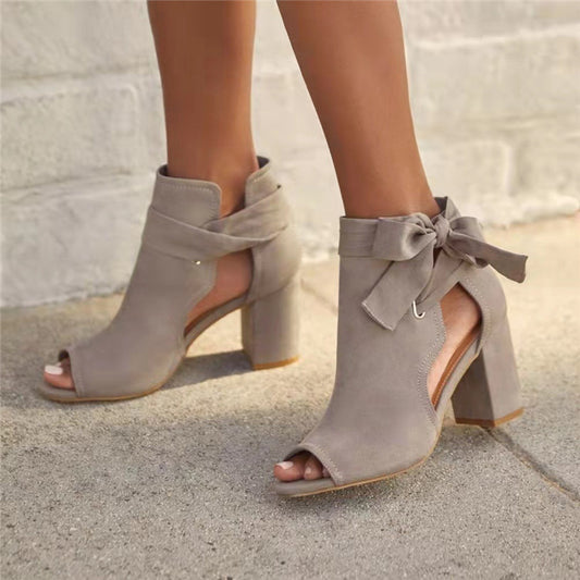 Women's European And American mid boot