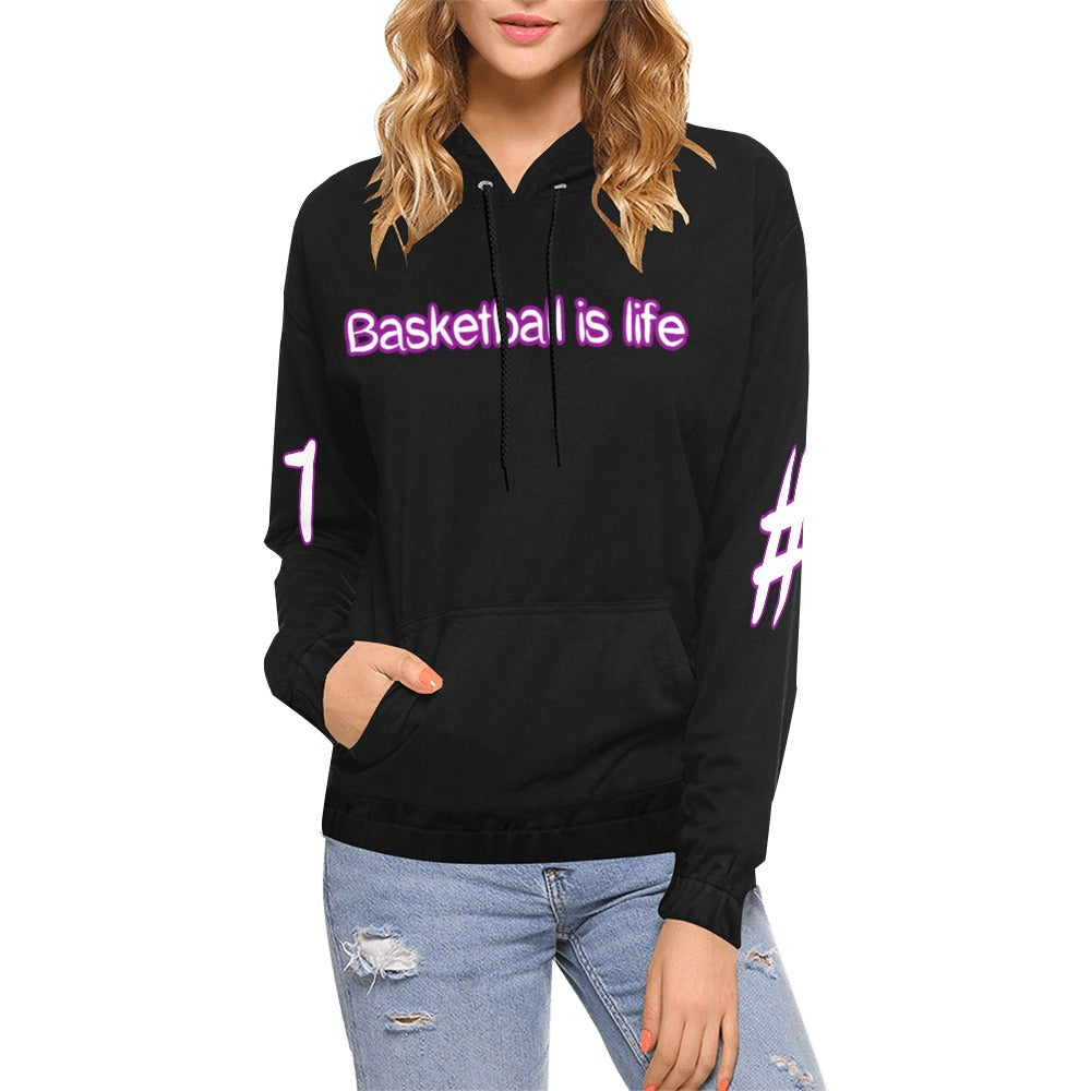 #Slonebros basketball is life Women's All Over Print Hoodie (Model H13)