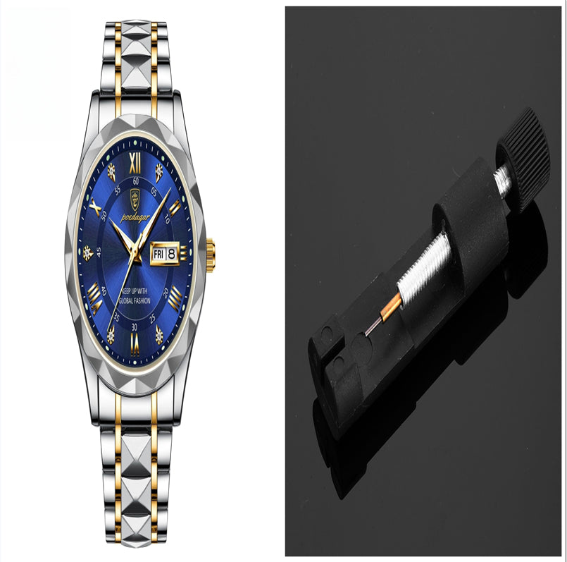 Men's luxury waterproof Double Calendar Luminous  Watch