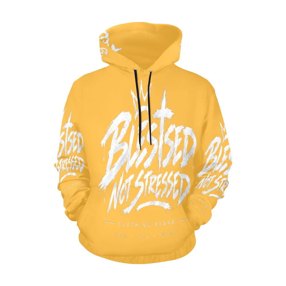 Blessed Not Stressed Women's Graphic Drawstring Hoodie