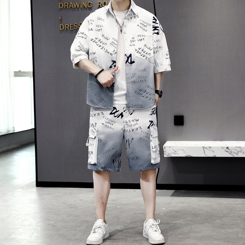 Men's Casual Summer Suit Outfit Set