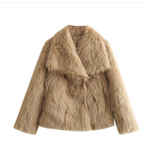 Women's Winter Plush Lapel Coat