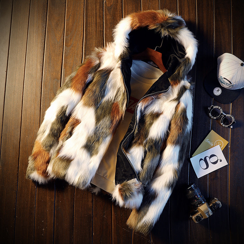 Autumn and winter luxury fur  jacket
