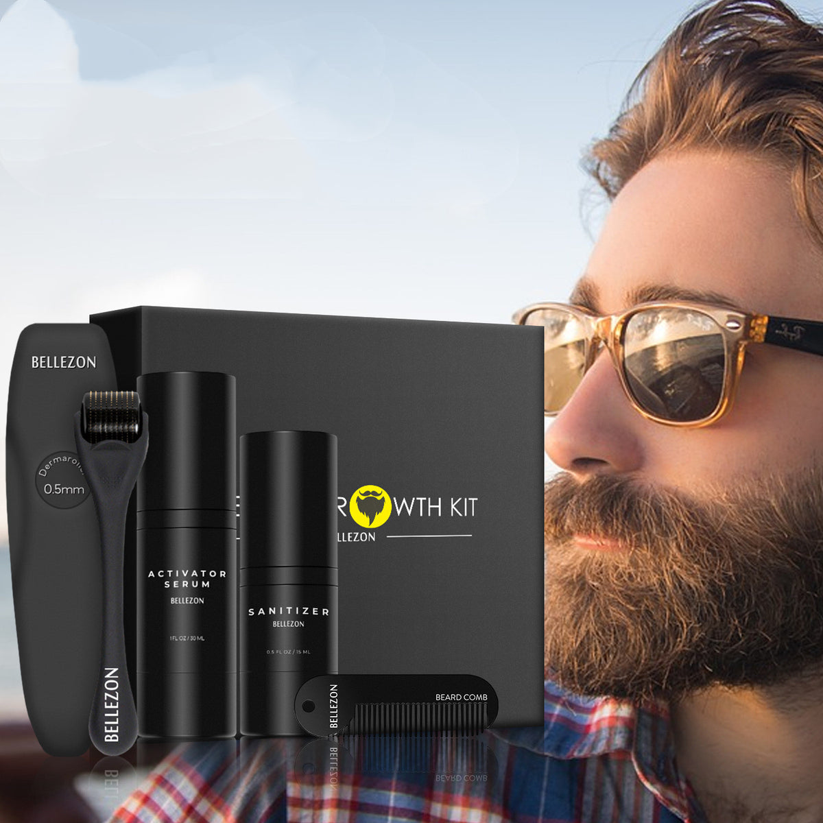 Beard Growth Liquid  Care Set