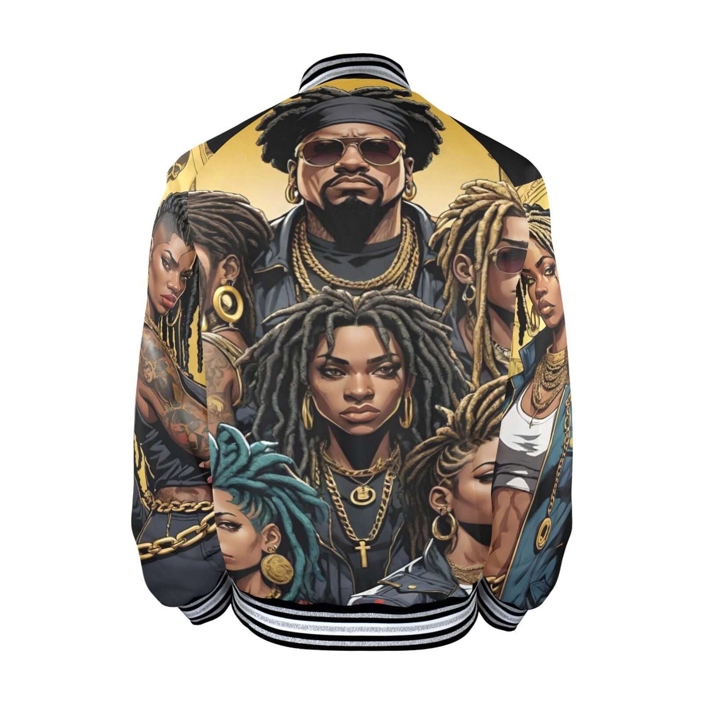 ROYAL DYNASTY 1 New Men's Striped Trim Bomber Jacket