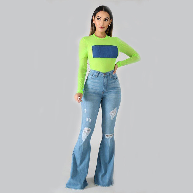 Women's Slim-fit Ripped Jeans
