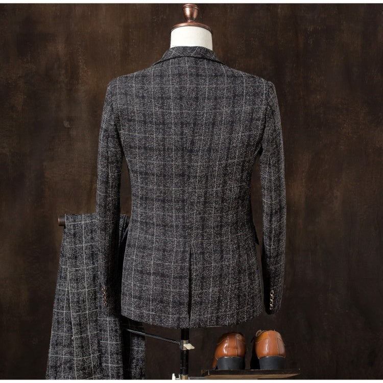 Men's 3-Piece Wedding Suit Set – Groom Tuxedo