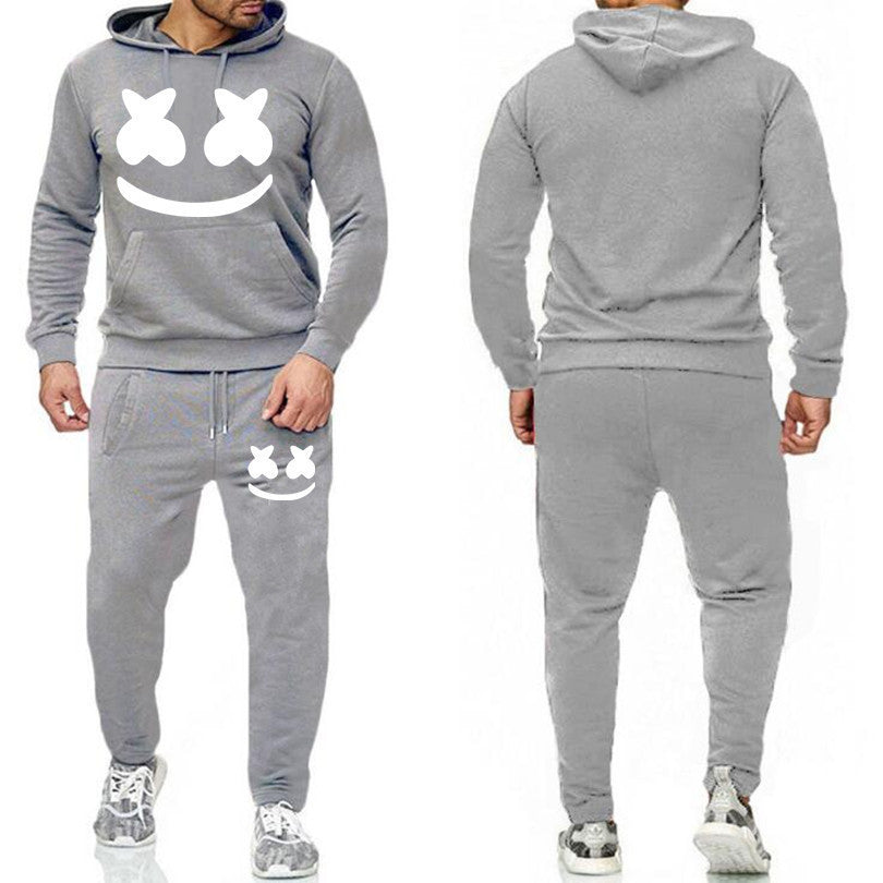 Marshmello Face Hooded Sweatshirt Set