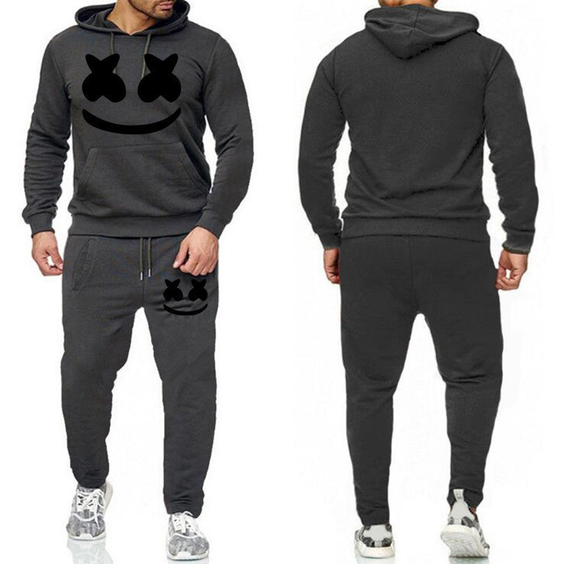 Marshmello Face Hooded Sweatshirt Set