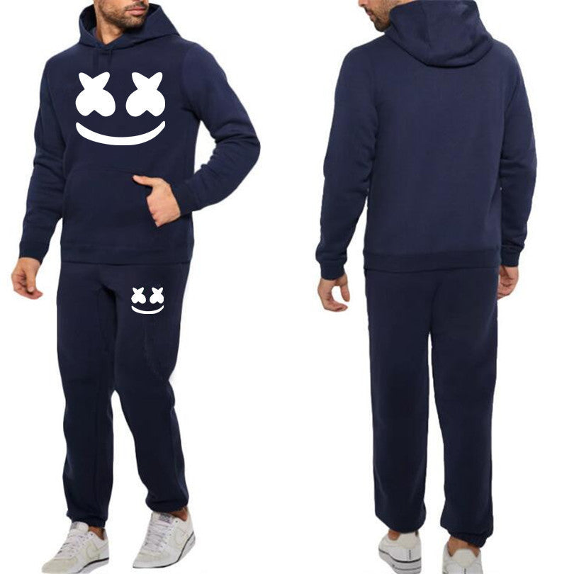 Marshmello Face Hooded Sweatshirt Set