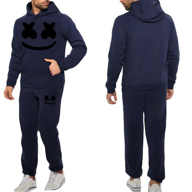 Marshmello Face Hooded Sweatshirt Set