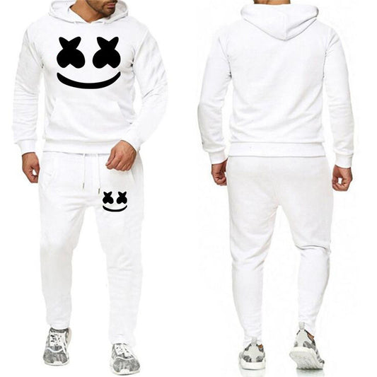 Marshmello Face Hooded Sweatshirt Set