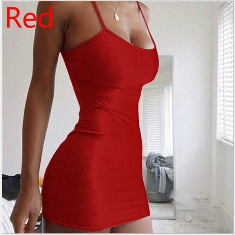 Pure Color Simple Tight-fitting Hip Skirt