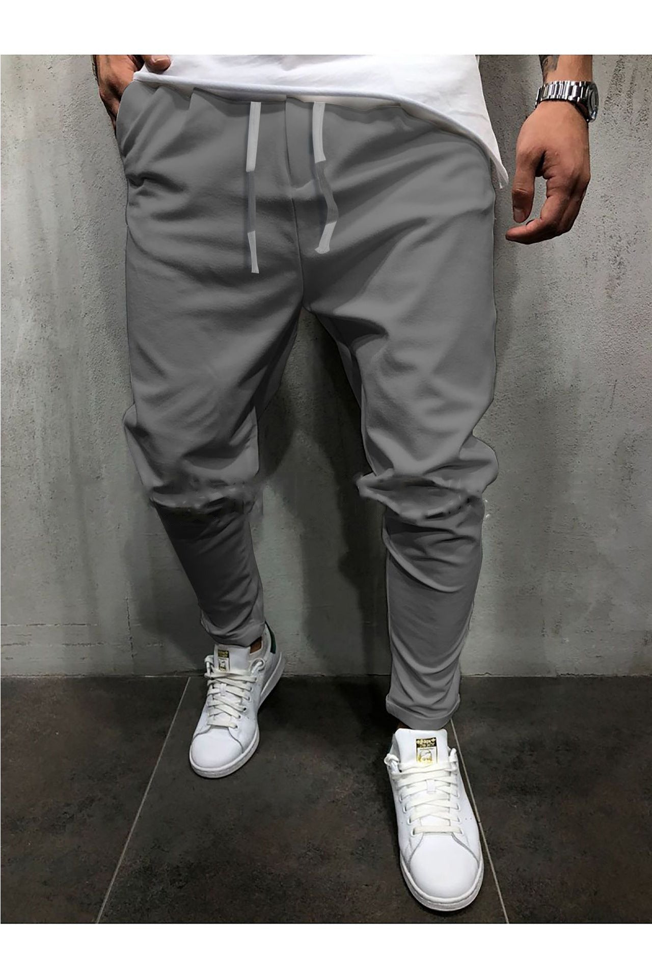 Men's  Pants With Elastic Band
