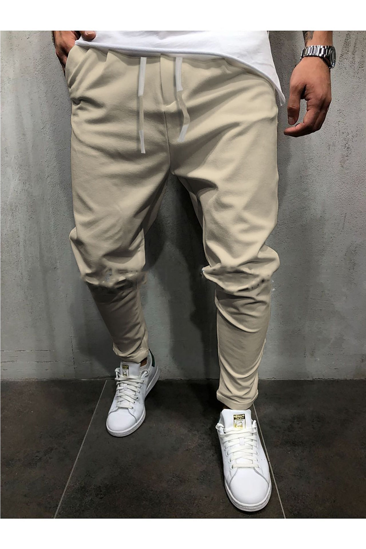 Men's  Pants With Elastic Band