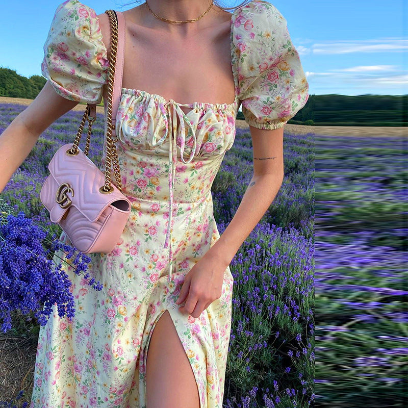 Floral print summer dress