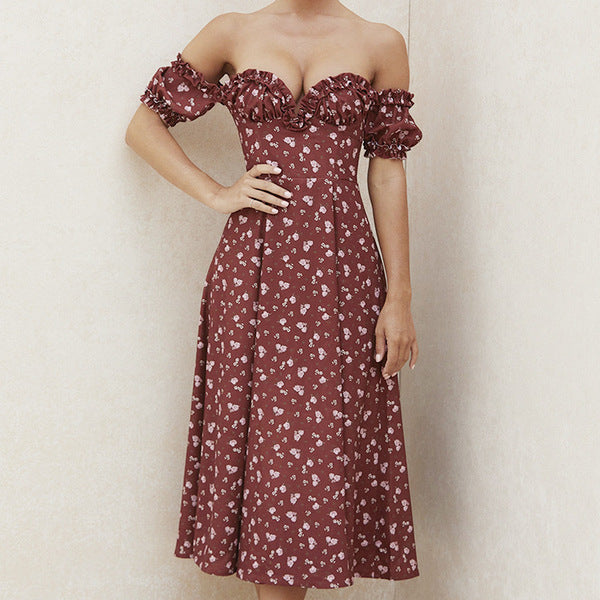 Floral print summer dress