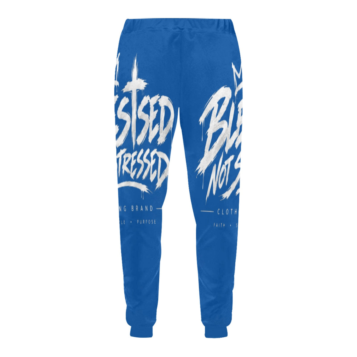 Blessed Not Stressed Relaxed-Fit Drawstring Sweatpants