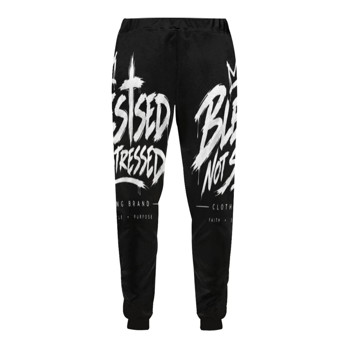 Blessed Not Stressed Relaxed-Fit Drawstring Sweatpants