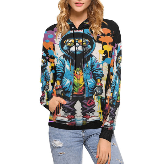 TEAM LOTTERY Women's All Over Print Hoodie (Model H13)