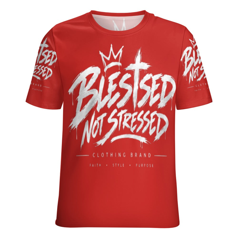 Blessed Not Stressed Women's All-Over Print T-Shirt