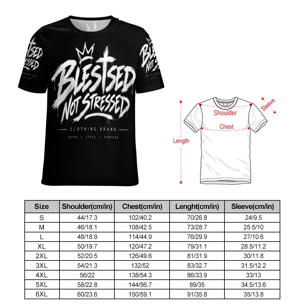 Blessed Not Stressed Women's All-Over Print T-Shirt