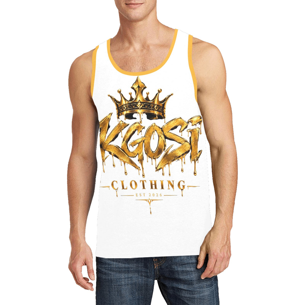 KGOSI Men's All Over Print Tank Top (Model T57)