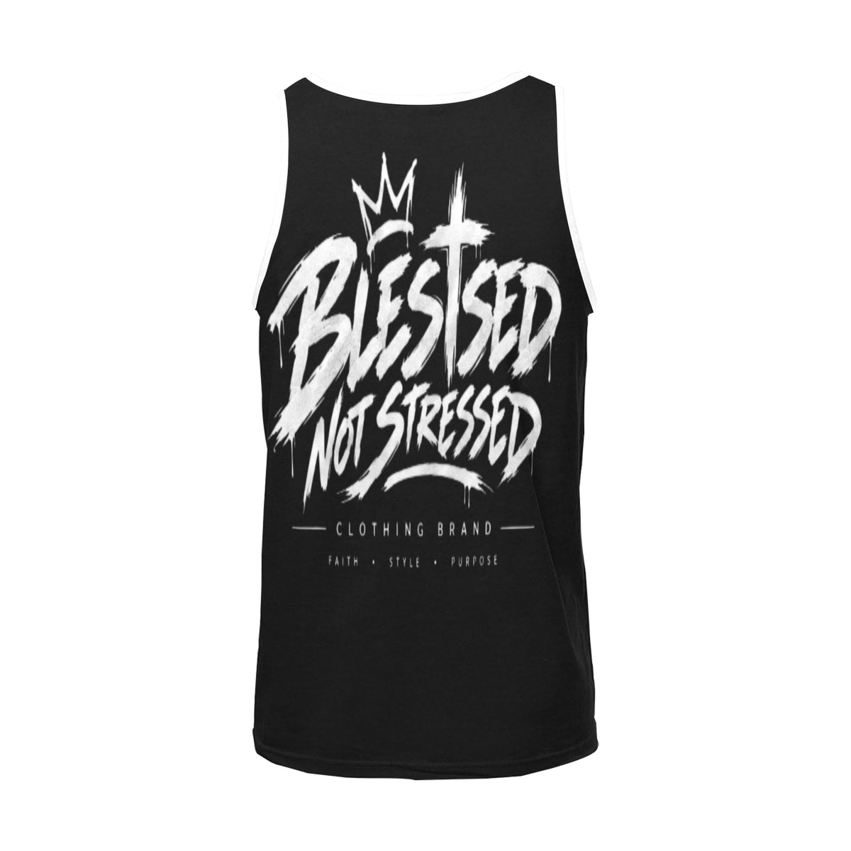 Blessed Not Stressed Men's Relaxed-Fit Printed Tank Top