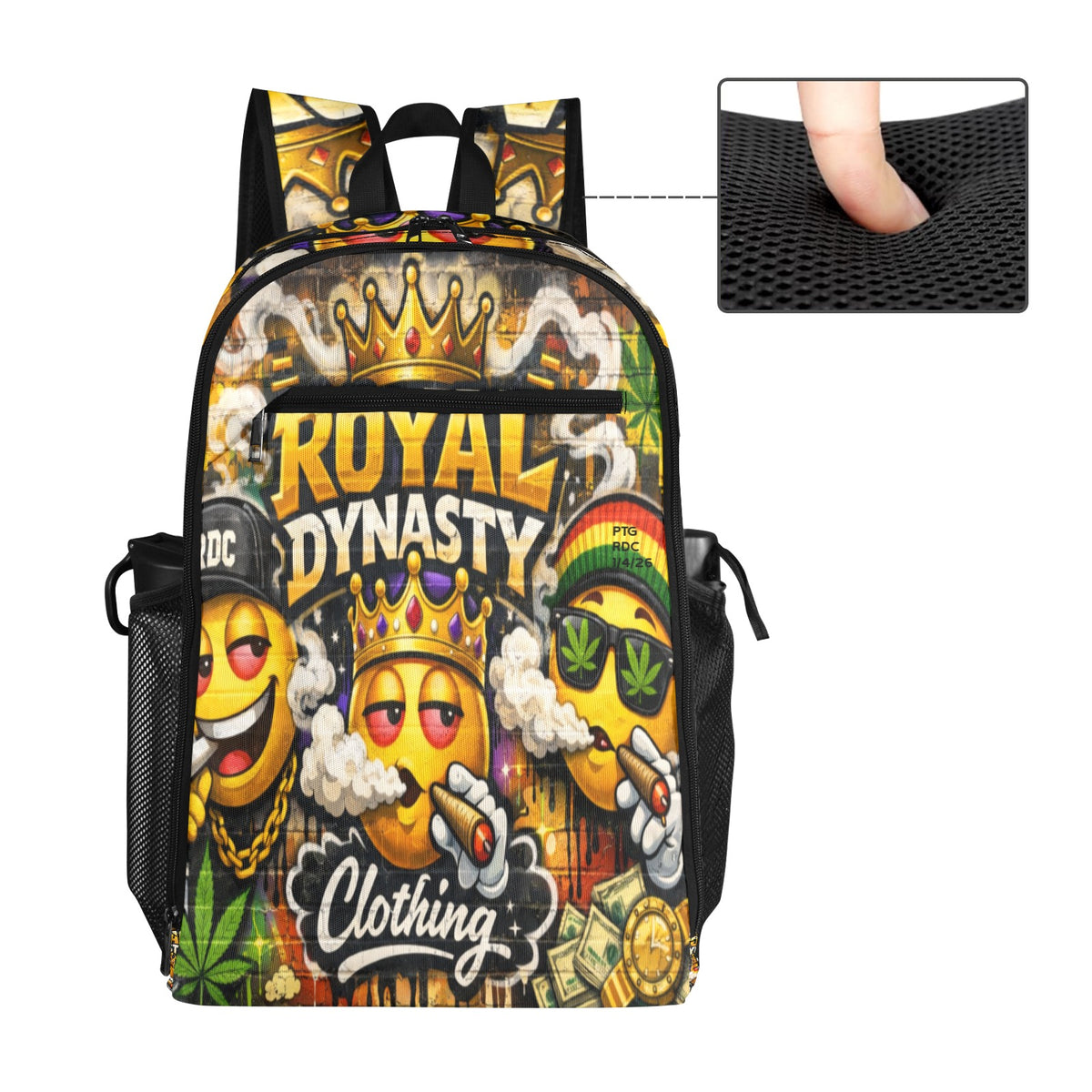 RDC LIT EMOJI RASTA All Over Print Leisure Sports Backpack