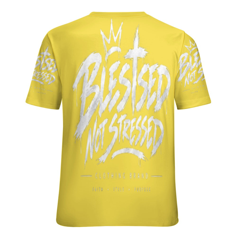 Blessed Not Stressed Women's All-Over Print T-Shirt